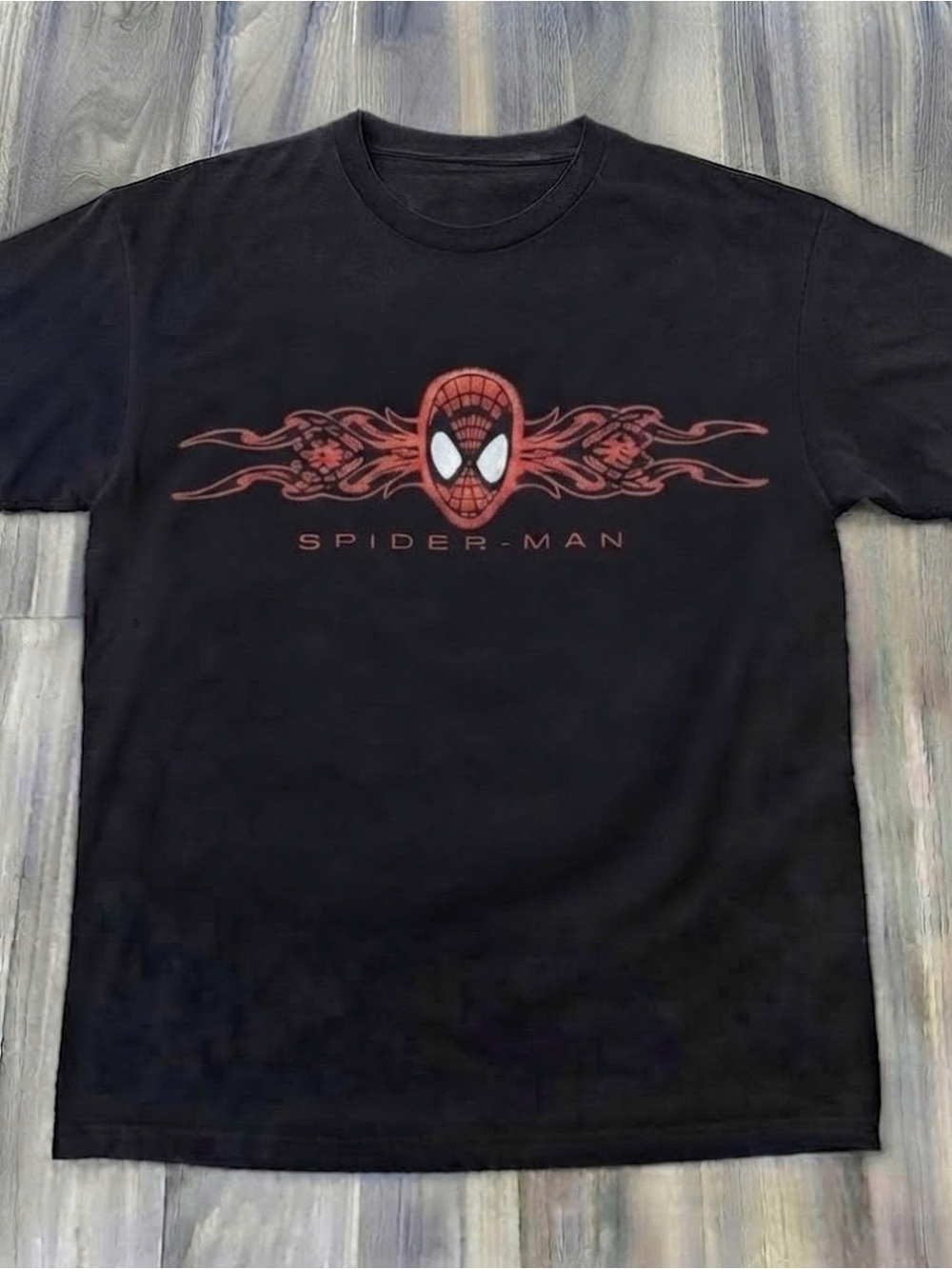 Spider-Man Black Graphic Tee - Red Logo